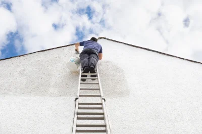 Peinture extérieure au Folgoët — façades et ravalement